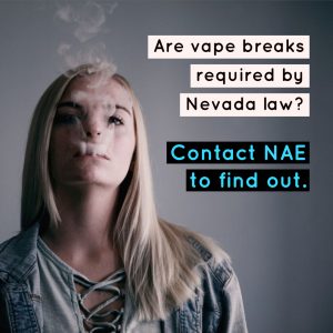 Are vape breaks required by Nevada law? Graphic.